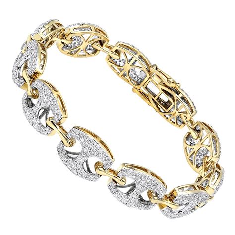 gucci gold bracelet with diamonds|real gold Gucci bracelet.